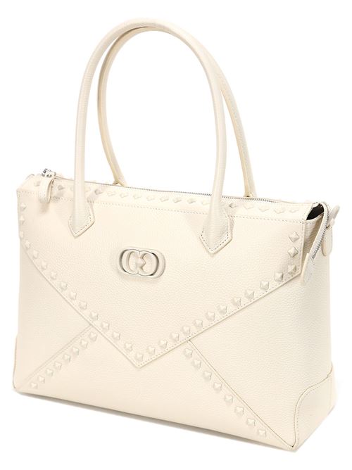 borsa a mano media frivolous La carrie | 141P-LB-281-TBL/IVORY